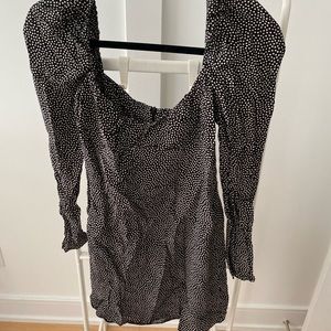 Zara ruffle sleeve mini dress